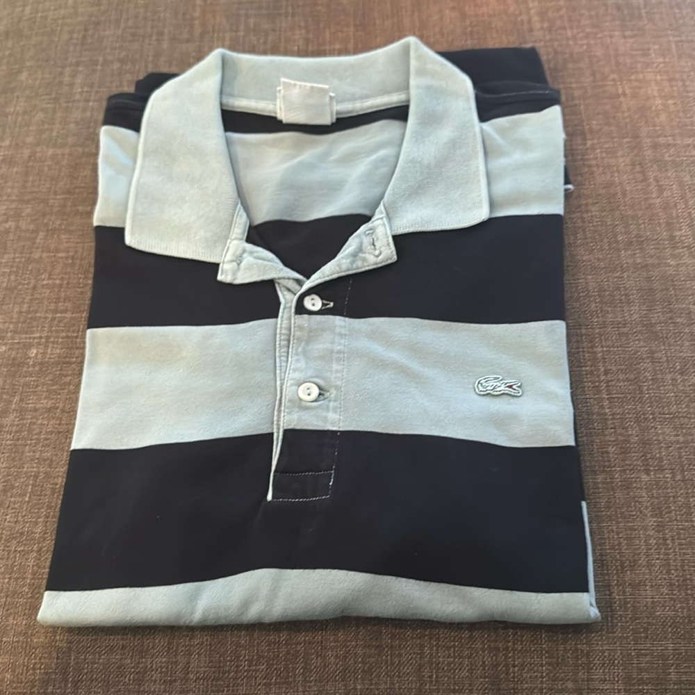 Lacoste Vintage Washed Polo Size 8 Preowned